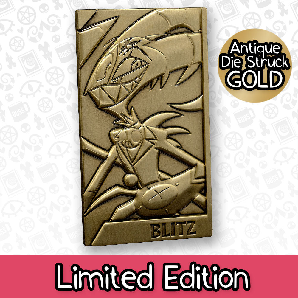 Blitz Gold Plated Metal Collectible Card *CLEARANCE*