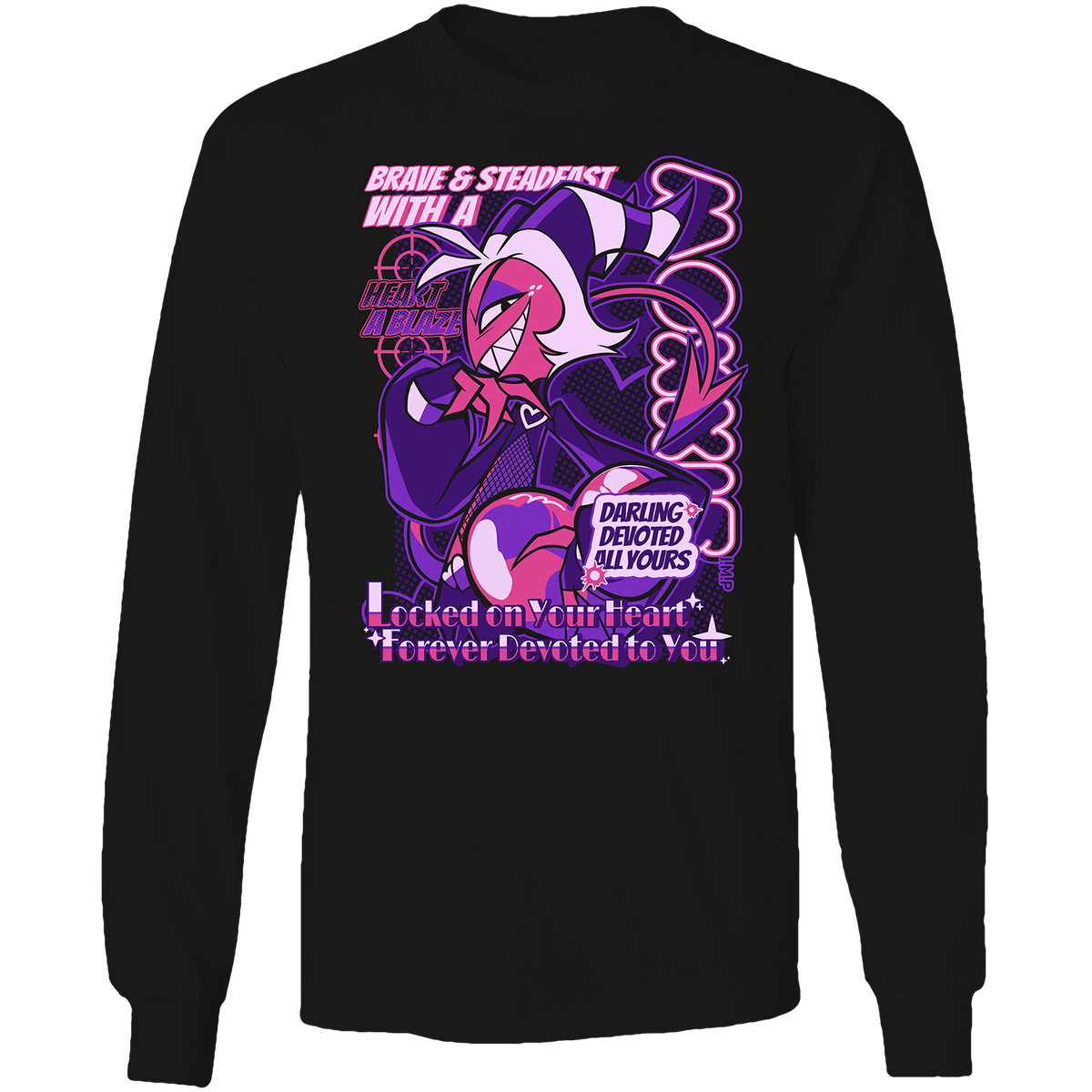 Long Sleeve Shirt - Moxxie - From Helluva Boss with Love *LIMITED STOCK*