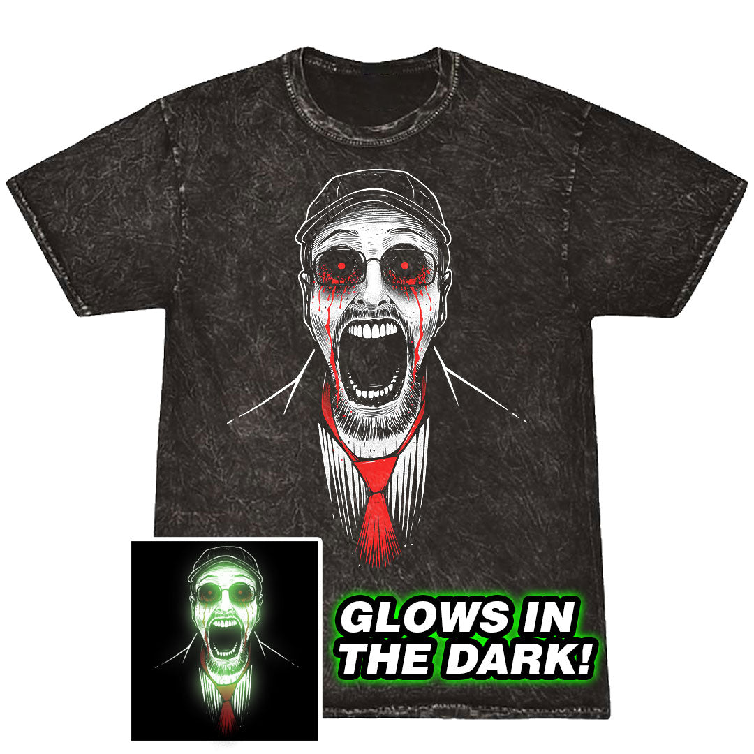 Acid Wash Shirt - Creepypasta Critic GLOWS IN THE DARK *PRE-ORDER*