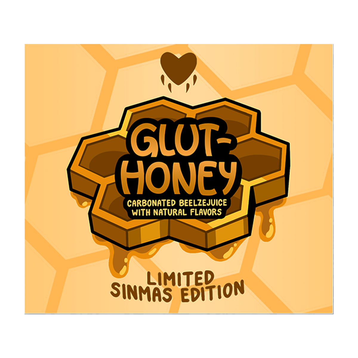 Glut-Honey Bottle Label  Sticker