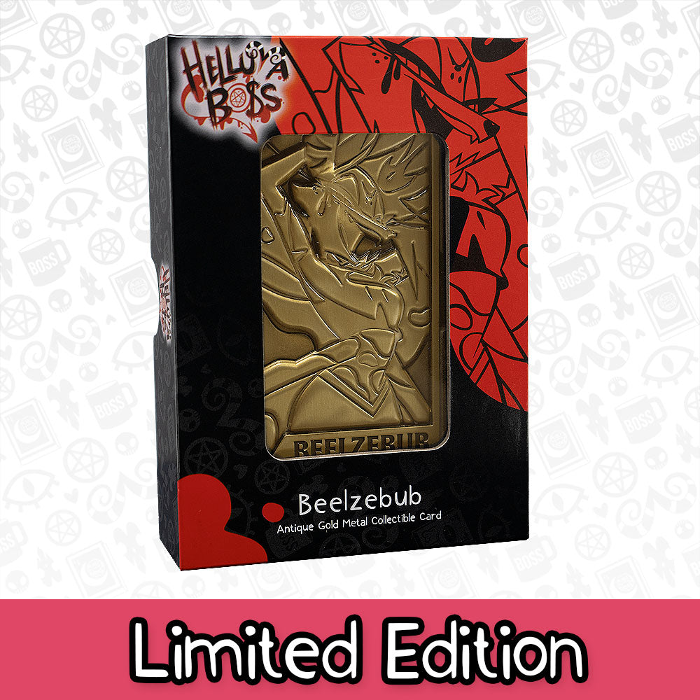 Beelzebub Gold Plated Metal Collectible Card *CLEARANCE*