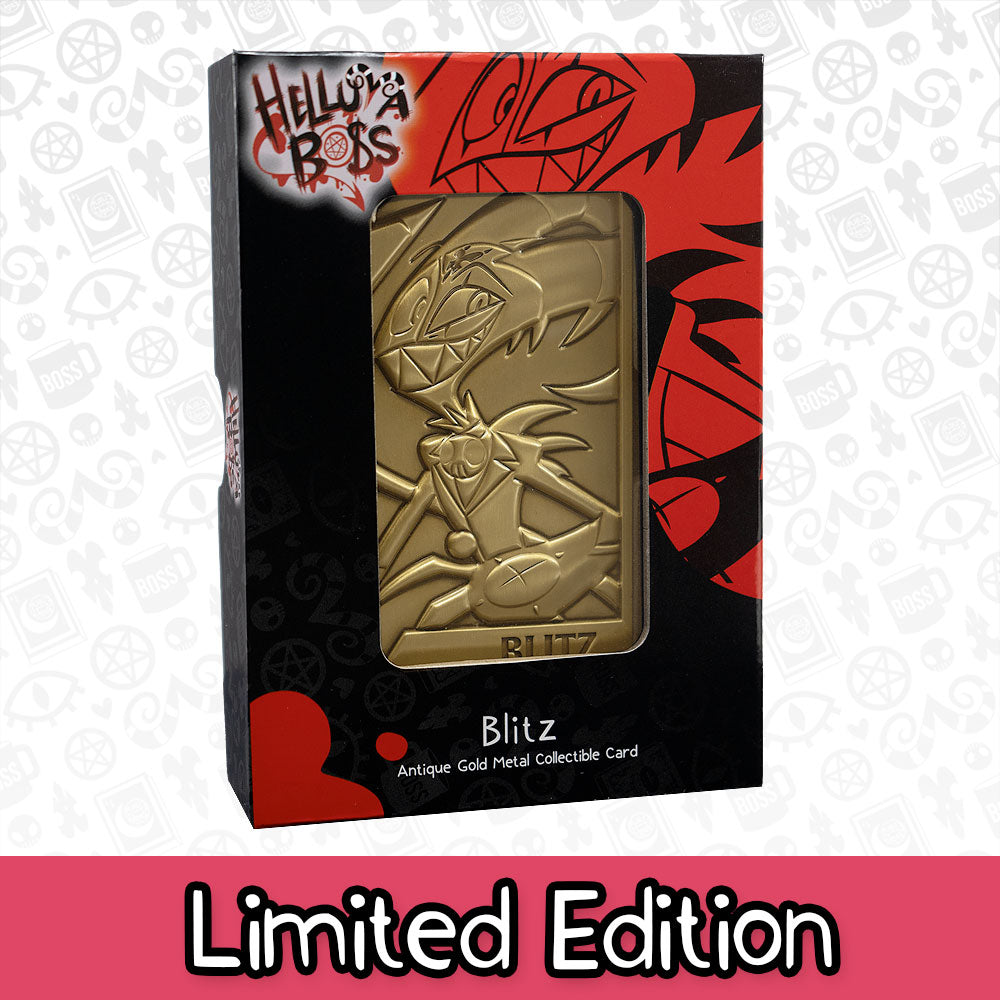 Blitz Gold Plated Metal Collectible Card *CLEARANCE*