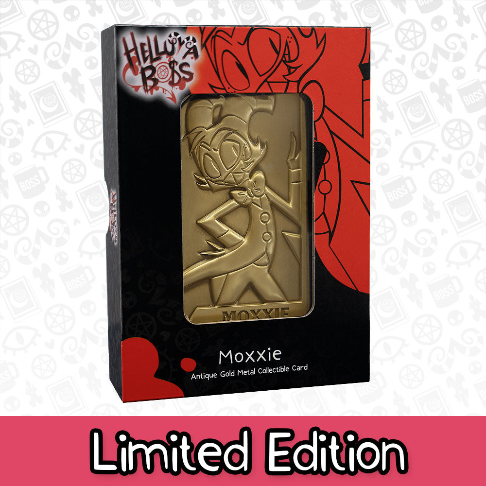 Moxxie Gold Plated Metal Collectible Card *CLEARANCE*