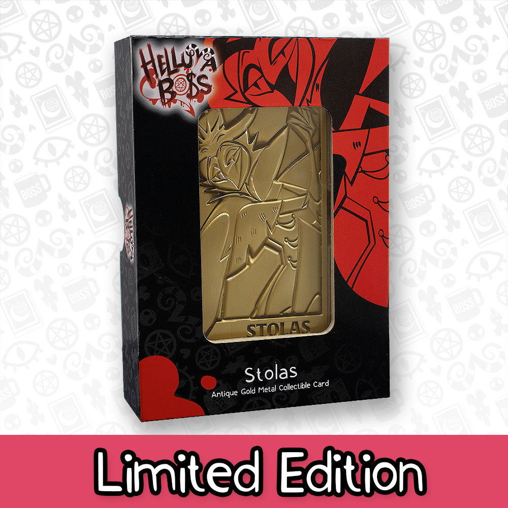 Stolas Gold Plated Metal Collectible Card *CLEARANCE*