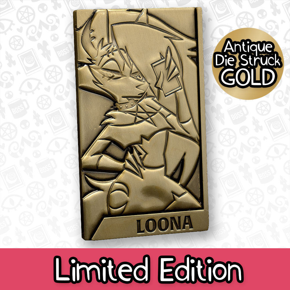 Loona Gold Plated Metal Collectible Card *CLEARANCE*
