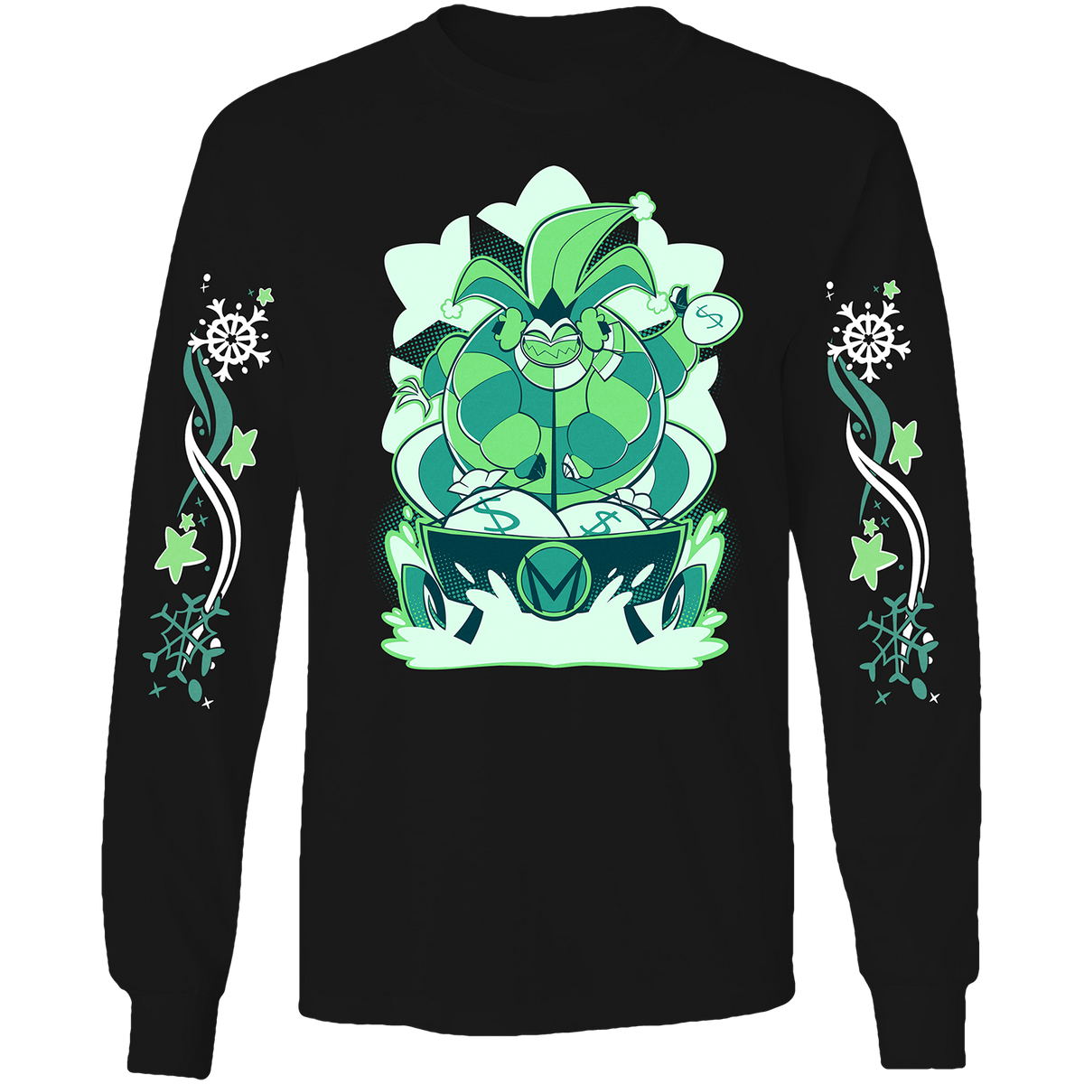 Long Sleeve Shirt - Mammon - Cozy Winter w/Printed Sleeves *LIMITED STOCK*