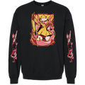 Crewneck Sweatshirt - Verosika Halloween Slasher w/Printed Sleeves *LIMITED STOCK*