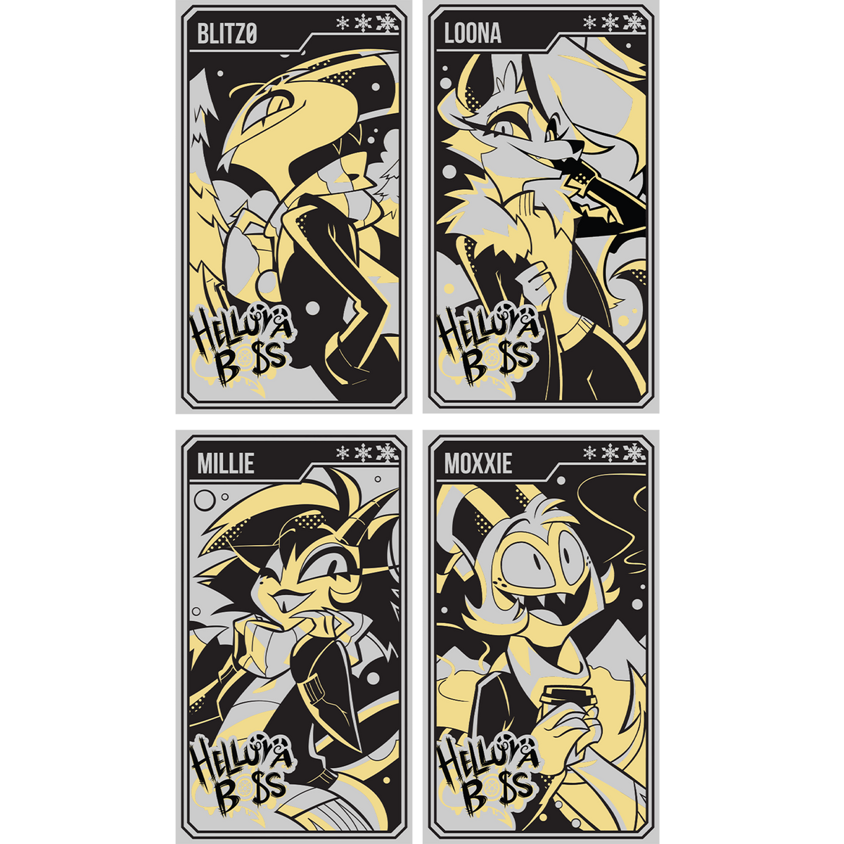 Helluva Boss Collectible Metal Cards - Winter 2024 - Wave 1 *CLEARANCE*