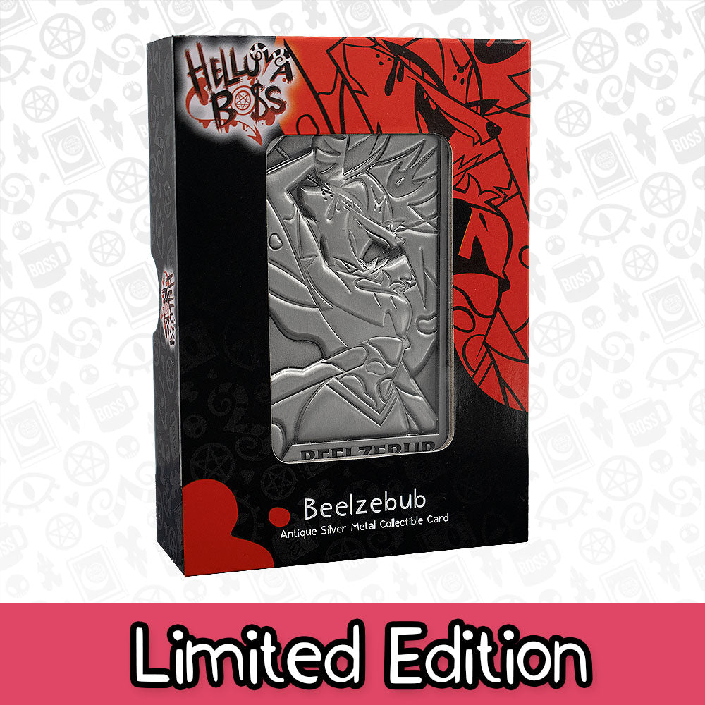 Beelzebub Silver Plated Metal Collectible Card *CLEARANCE*