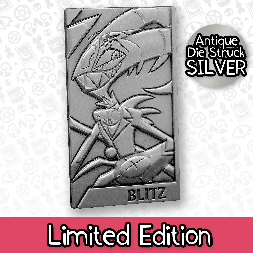Blitz Silver Plated Metal Collectible Card *CLEARANCE*