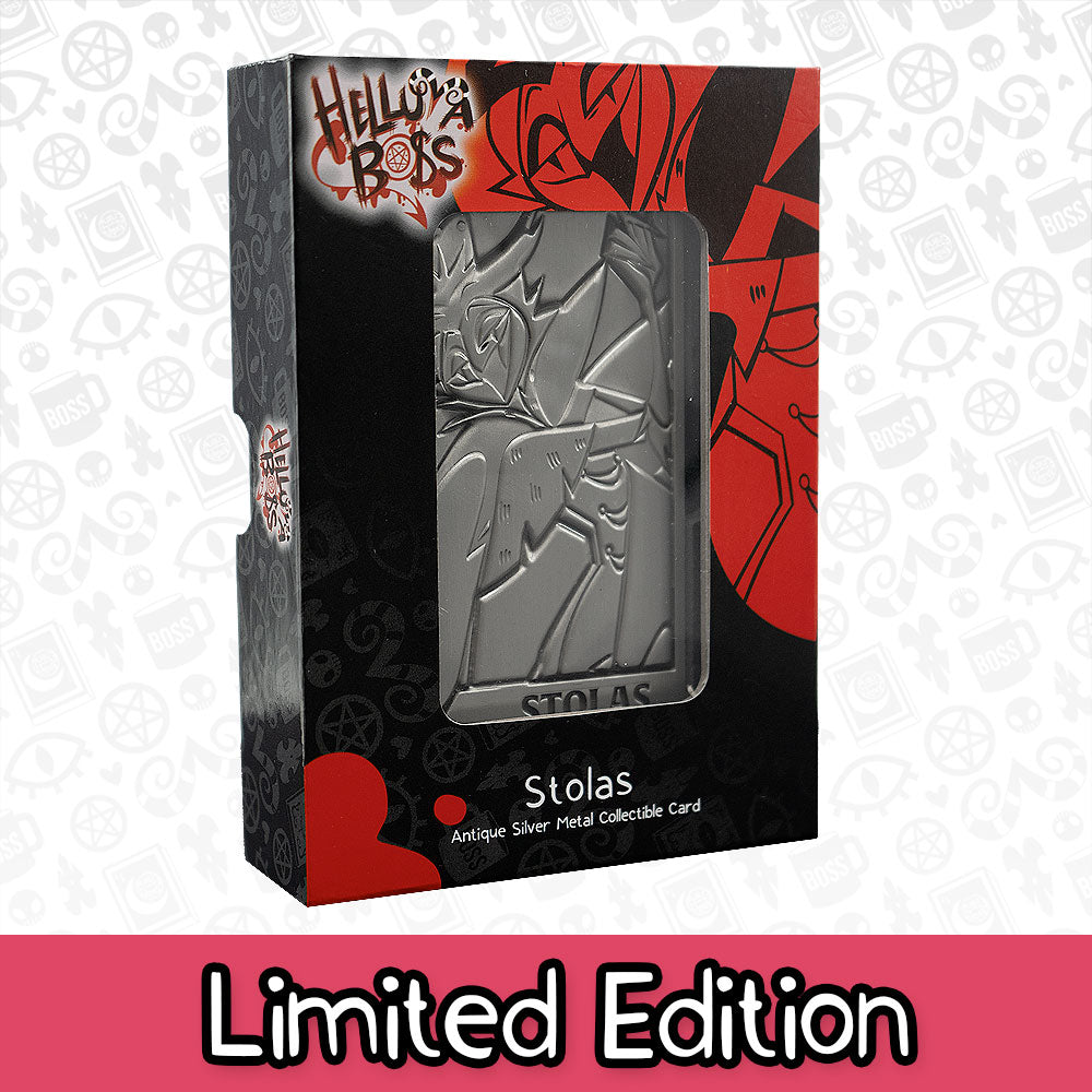 Stolas Silver Plated Metal Collectible Card *CLEARANCE*