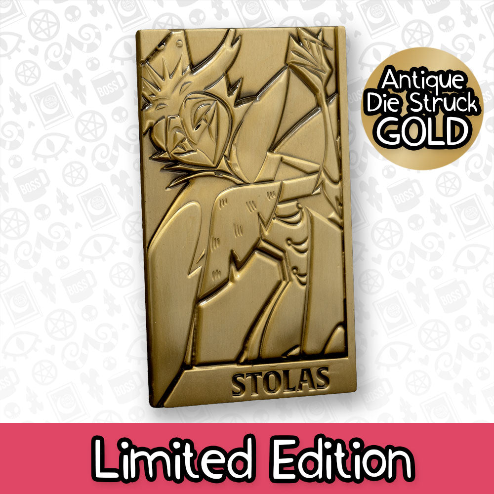 Stolas Gold Plated Metal Collectible Card *CLEARANCE*